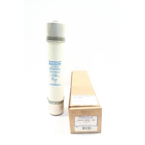 Cartridge Fuse, A055 Series, 65A, 5500V AC, Cylindrical, Ferraz Shawmut, Mfr#: A055F1D0R0-65E